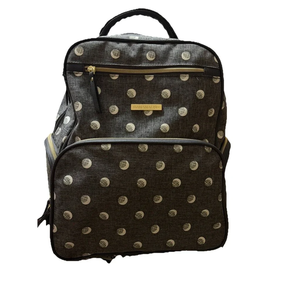 Bananafish Backpack Diaper Bag Gray Very Good Condition‎
